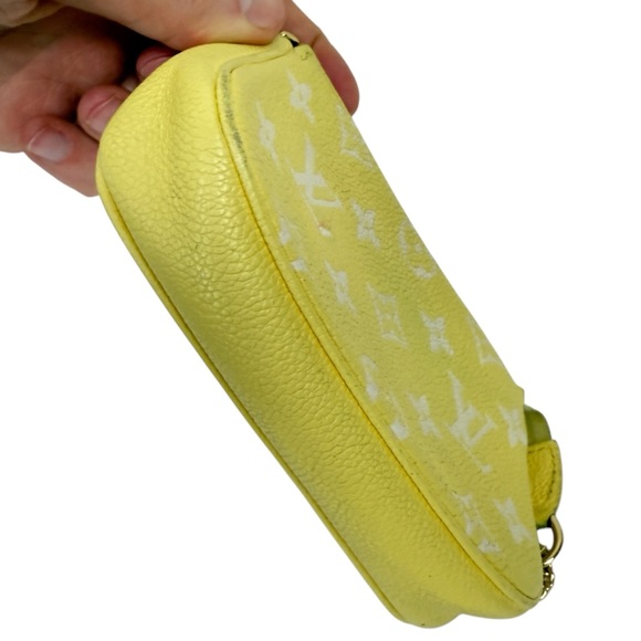 Louis Vuitton 2022 Lemon Curd Monogram Mini Pochette Zip Bag - Picture 7 of 11